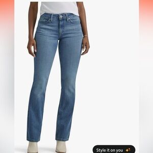 Lee Womens Legendary Mid Rise Bootcut Jean Heritage Wash size 12 short NWT